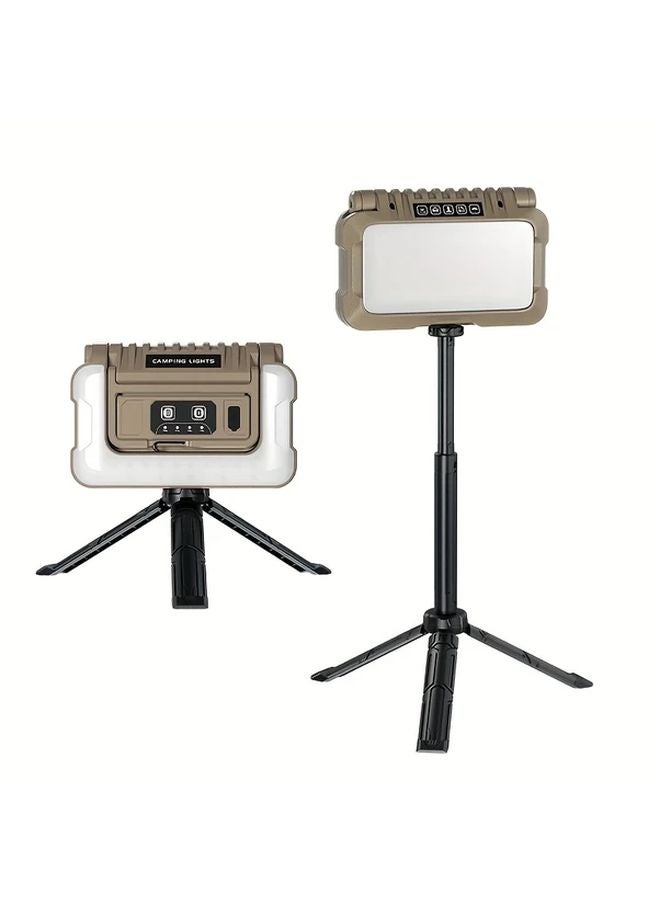 Ba Brown Upgrade ABS Outdoor LED Flashlight Type C USB Rechargeable Emergency Light - Image 3