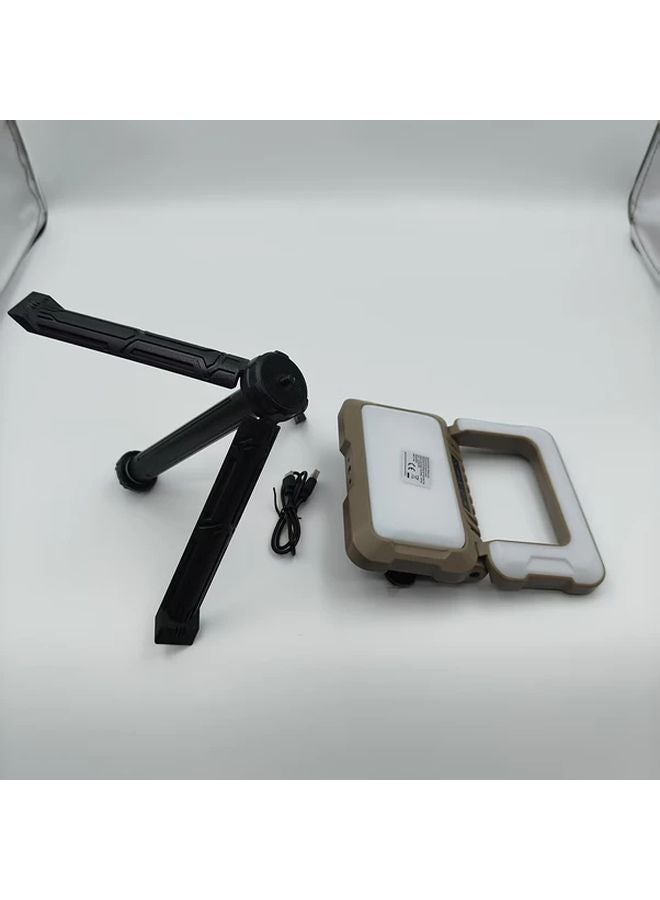 Ba Brown Upgrade ABS Outdoor LED Flashlight Type C USB Rechargeable Emergency Light - Image 1