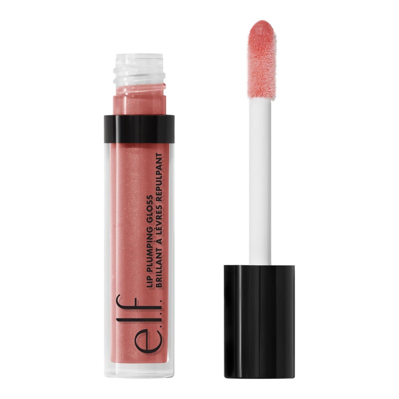 elf Lip Plumping Gloss HighShine Sheer Color Hydrates Creates Fuller Lips With Vitamin E Vegan CrueltyFree Sweet Talker 01 Fl Oz