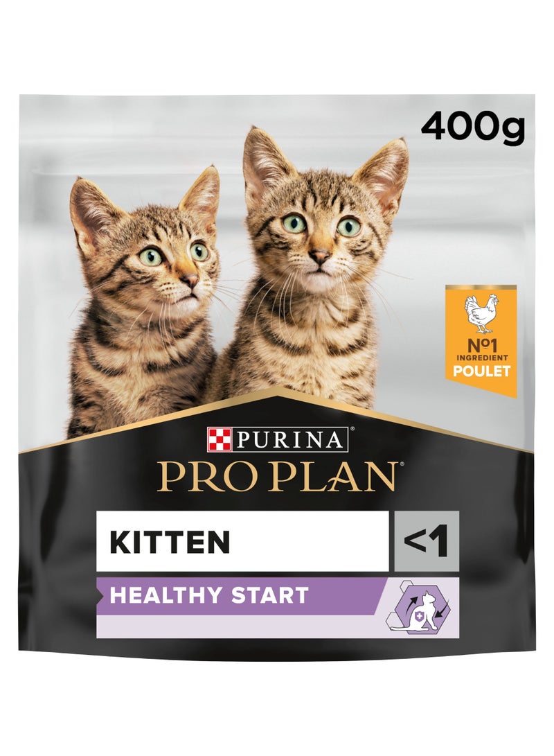 Purina Pro Plan Kitten Healthy Start Dry Cat Food with Chicken 400g - Image 1