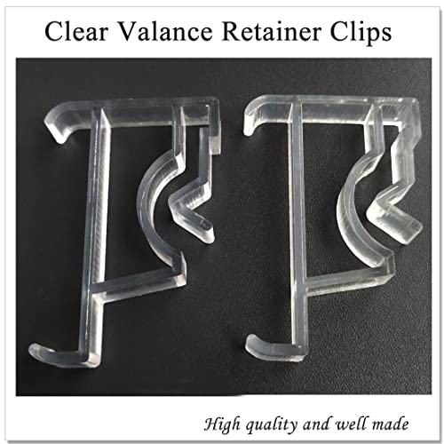 lofrcin 2 Inch Valance Clips for Blinds for Wood or Faux Wood Horizontal Blinds Valance (6 Pieces) - Image 5