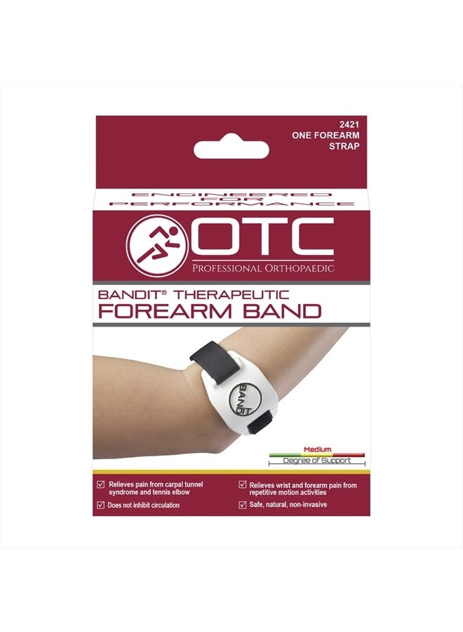 OTC Band-It, Forearm Band, Compression Strap for Tennis Elbow for Elbows, White,1 Count (Pack of 1) - Image 5
