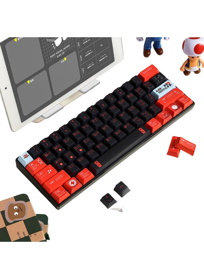 Nariele New E-Sports Wired Backlit Mechanical Portable Small Keyboard