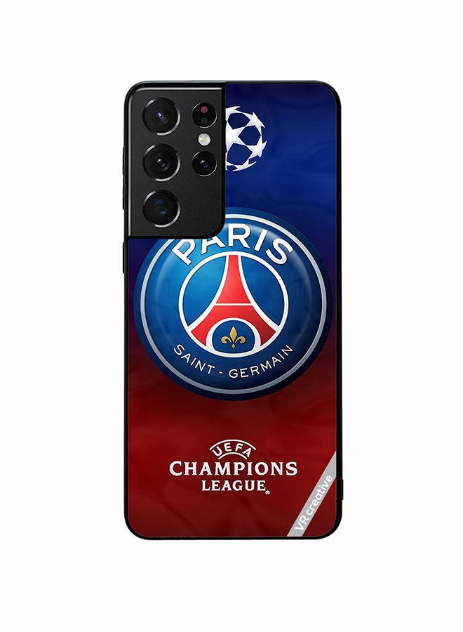VR CREATIVE Protective Case Cover For Samsung Galaxy S21 Ultra 5G Uefa Champion League Design Multicolour - Image 1