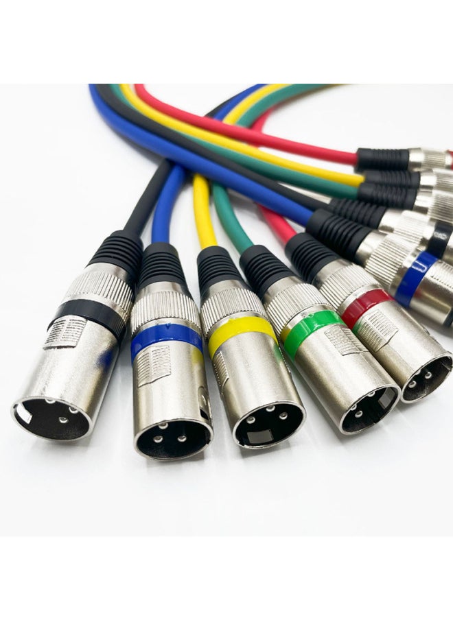 Color Canon Line Male-to-female Audio Line Microphone Line Canon Line Microphone Line XLR Balanced Audio Line-Color:Red-Length:Φ6.0* 0.3m