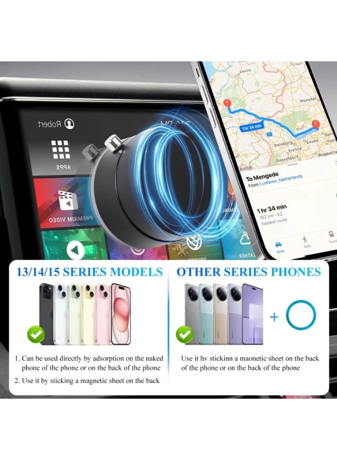 Adjustable Vacuum Suction Cup Magnetic Phone Holder Lazy Multi-functional Foldable Storage Holder Vacuum Suction Phone Holder - Image 4