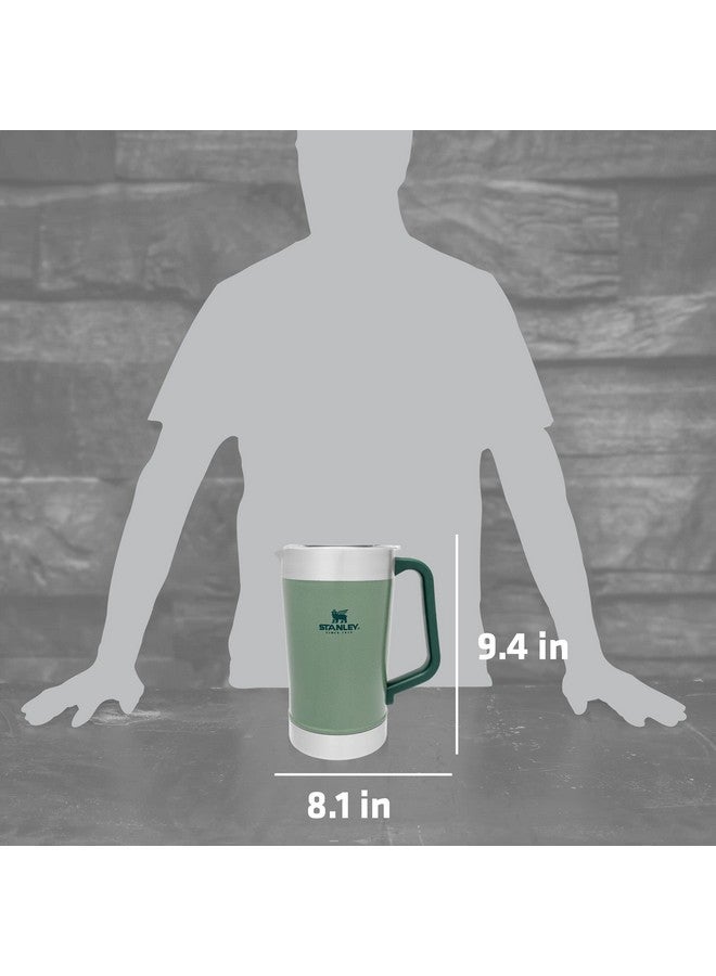 Stanley Stanley Stay-Chill Pitcher 64 oz | Cold Water, Beer, and Drink Pitcher with Lid | Large Capacity Durable Beverage Container with Handle | Insulated Stainless Steel | BPA-Free | Hammertone Green - Image 5