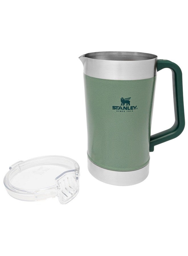 Stanley Stanley Stay-Chill Pitcher 64 oz | Cold Water, Beer, and Drink Pitcher with Lid | Large Capacity Durable Beverage Container with Handle | Insulated Stainless Steel | BPA-Free | Hammertone Green - Image 2