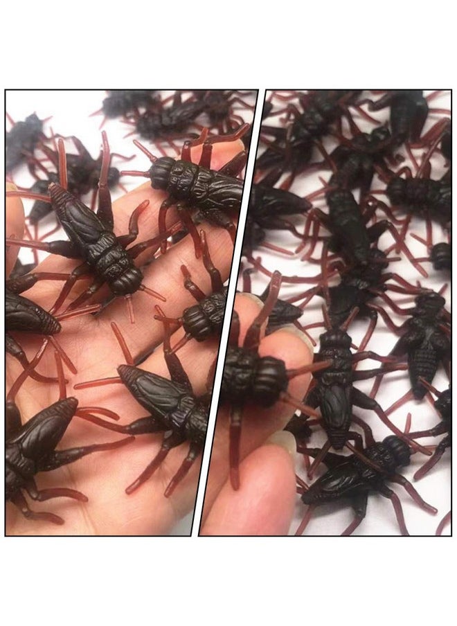 Toyvian Plastic Cricket Prank Props, Scary Pranks For Adults, Fake Realistic, Fake Cricket Simulation Cricket Fun Prop For Halloween Party Favor,Kids 50 Pieces  - Image 3