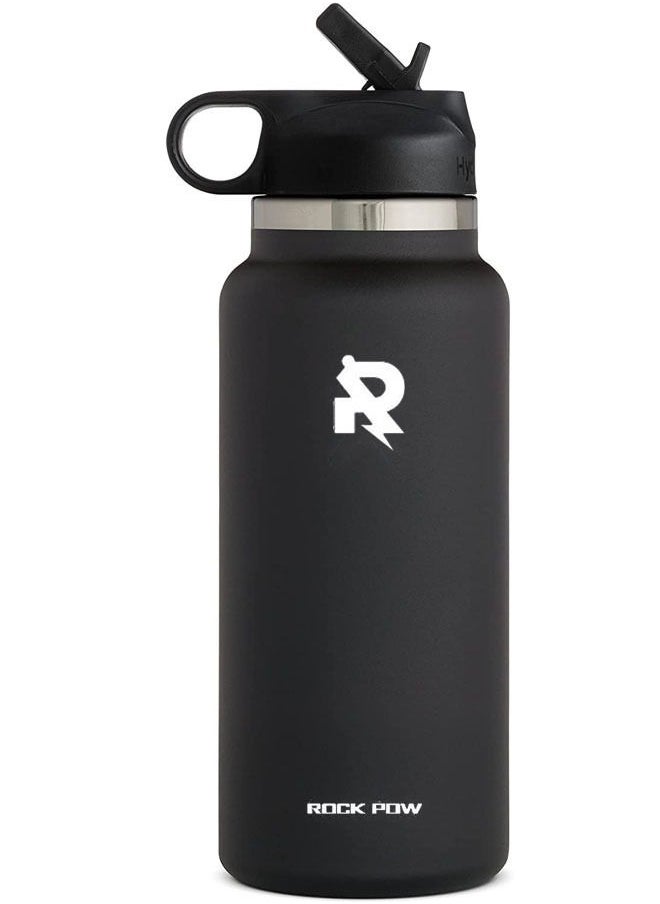 Wide Mouth Straw Lid - Stainless Steel Reusable Water Bottle 32oz - Vacuum Insulated, Dishwasher Safe, BPA-Free, Non-Toxic - pzsku/ZF5B4C3FE59F5790BB14AZ/45/_/1666680663/fbd6cca1-4073-4d70-9df4-a3437a84c801