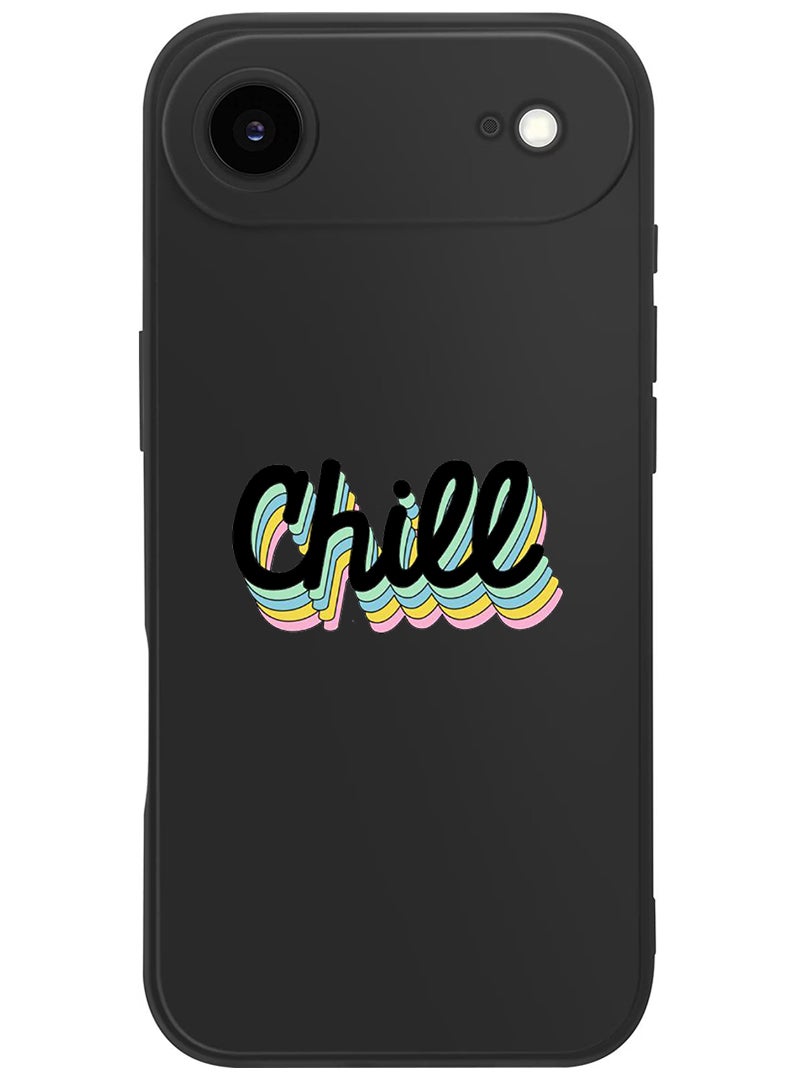 Theodor Protective Slim Fit Case Liquid Silicone Cover with Full Body Protection Anti-Scratch Shockproof Case For Apple iPhone 17 Air (Black) Chill - Image 1