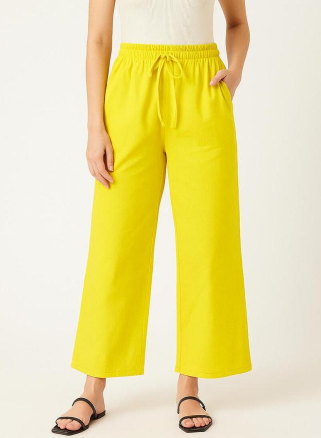 PAUSE Women Yellow Relaxed Fit Joggers - Image 1
