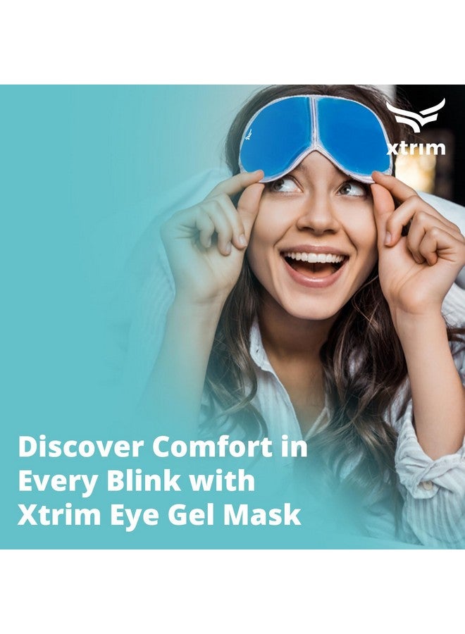 Vifitkit VFK by Xtrim Eye Mask (Pack of 2) with Cooling Gel for Sleeping, Eye Mask for Dark Circles, Dry Eyes, Cooling Eyes, Pain Relief, Relaxing, Redness, Patches, Cooling Reusable Gel Pad with Stretchable Band - Image 5