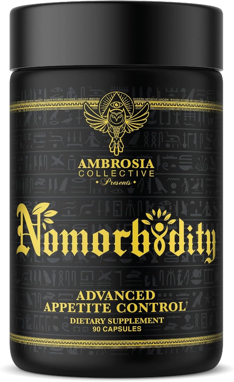 Ambrosia Nomorbidity Advanced Appetite Control  Hunger Management Formula  Appetite Suppressant  Mood Support with KSM66 Ashwagandha Garcitrin and Thinogen - Image 1