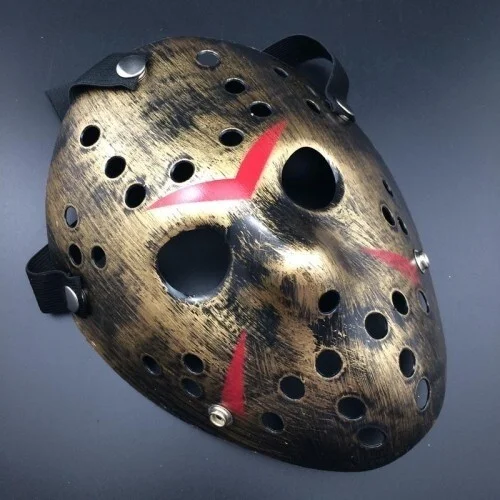 Ttt Copper Color Red Striped Full Face Hannibal Mask