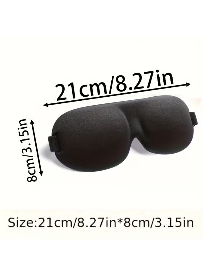 ALMASI 3D Sleep Mask 100% Light Blocking Eye Cover - Comfortable Contoured Blindfold for Deep Sleep Travel & Relaxation - Image 3