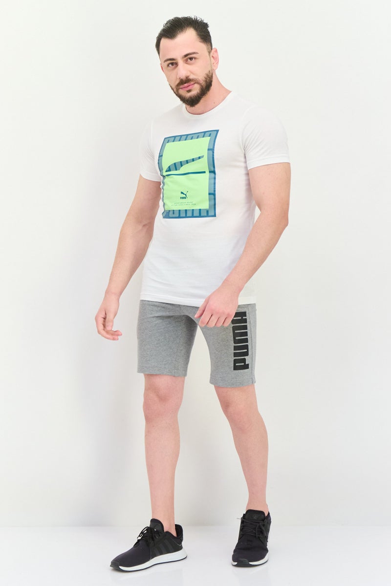 PUMA تي شيرت تدريب قصير الأكمام للرجال، رياضي، أبيض - Image 4