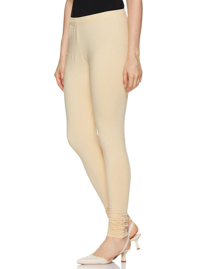Rupa Softline Women's Slim Leggings (Sl01Cream_Beige_Fs),Free Size | Rise Style: Low Rise - Image 2