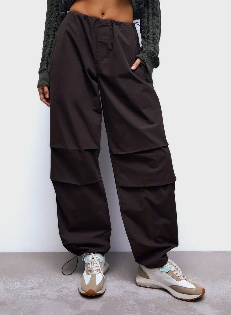PULL&BEAR Loose-fit parachute pants