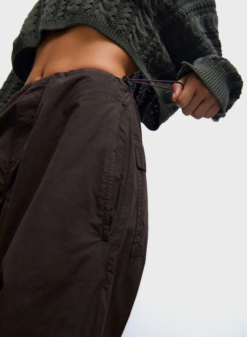 PULL&BEAR Loose-fit parachute pants