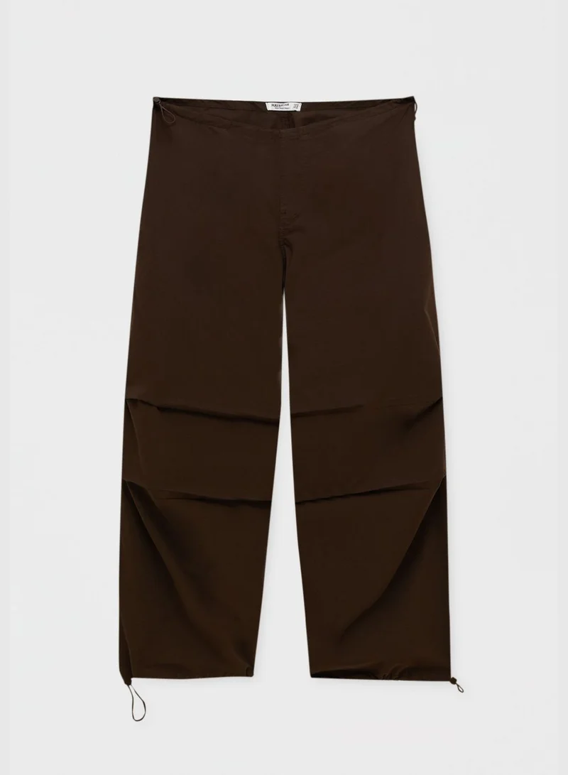 PULL&BEAR Loose-fit parachute pants