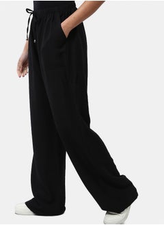 Elastic Waist Textured Wide Pants - pzsku/ZF5B5275500C0590E7CA5Z/45/_/1738746513/033615bf-af7e-4647-8a8a-a9e6e21da166