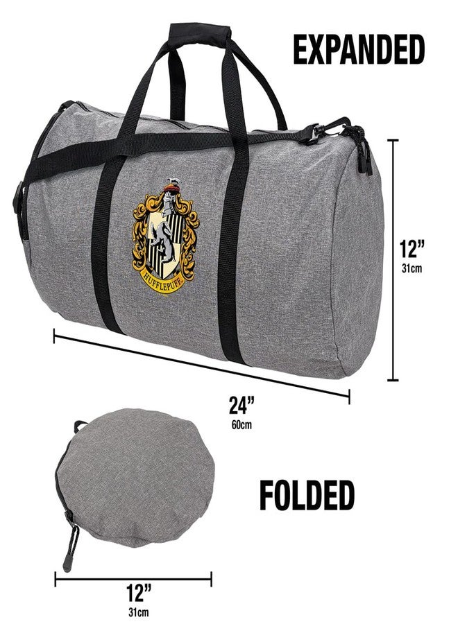 LOGOVISION Harry Potter Hufflepuff Crest Lightweight Duffel Bag for Sports and Gym Packable for Travel - Image 3