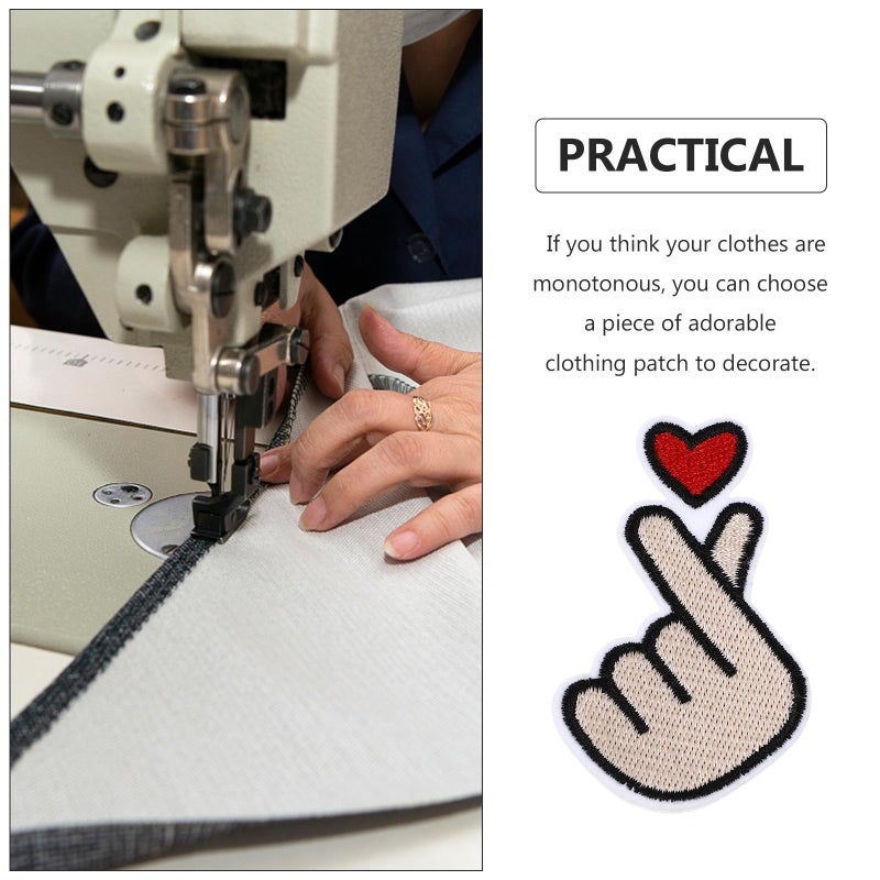 Embroidered Sewing Patches Iron On 20pcs Assorted Colors DIY Fabric Decorations for Jackets Bags Hats - Image 4