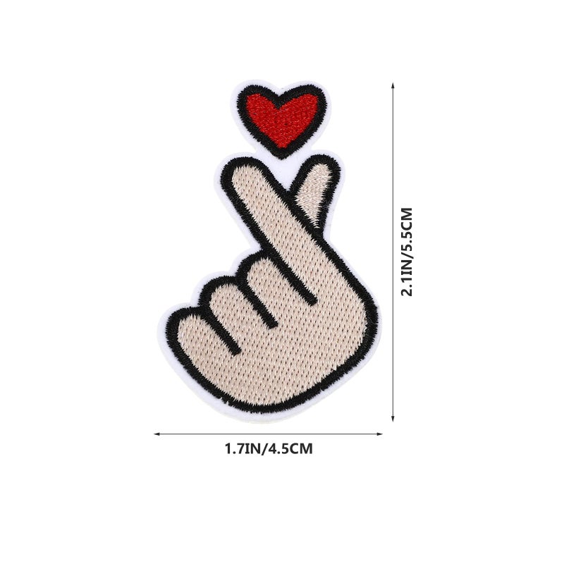 Embroidered Sewing Patches Iron On 20pcs Assorted Colors DIY Fabric Decorations for Jackets Bags Hats - Image 3
