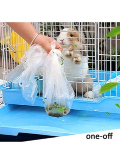 Kathson kathson 100 pcs Rabbit Cage Liners Disposable Large Plastic Mat Films for Bunny Guinea Pigs Chinchillas Rats Hamsters Hedgehogs and Other Small Animals 37"×27"  - Image 5