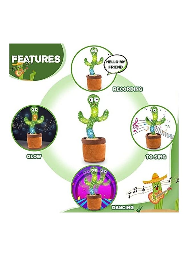 ACHAS Electric Dancing Stuffed Cactus Plant With Music - Image 2