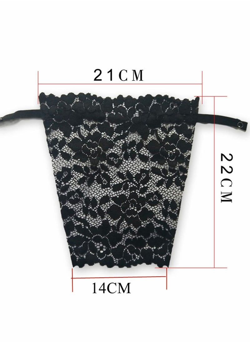 Y&D - 3pcs Lady Lace Clip on Mock Camisole, Overlay Modesty Panel Vest for Women - Image 1