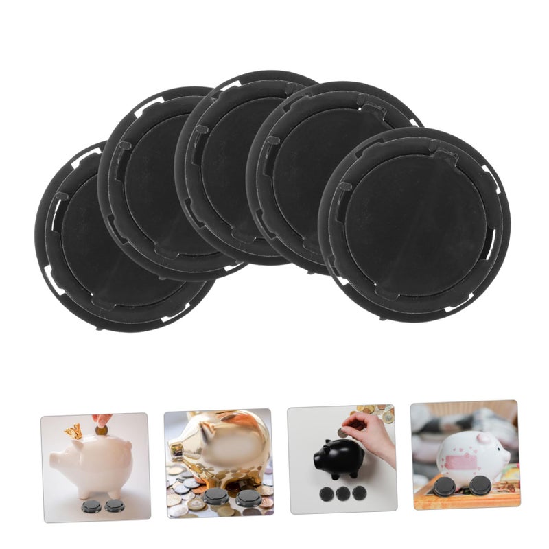 Black Piggy Bank Bottom Stoppers 20pcs Money Jar Plugs Plaster Doll Covers - Image 4
