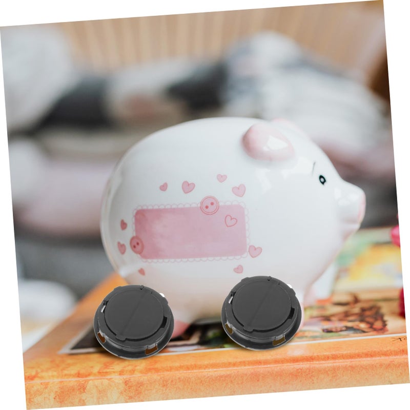 Black Piggy Bank Bottom Stoppers 20pcs Money Jar Plugs Plaster Doll Covers - Image 3