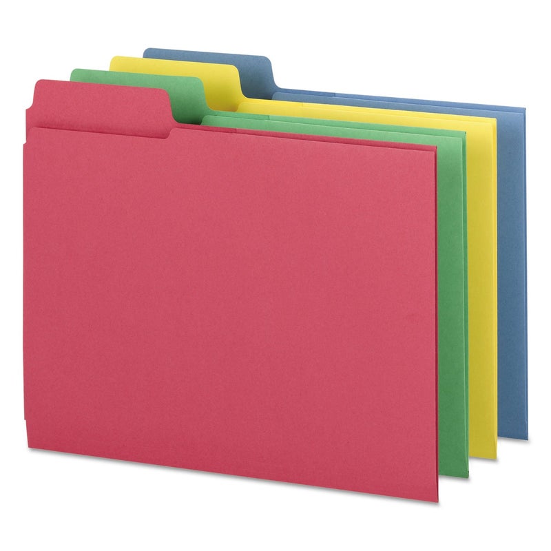 Smead 3-in-1 SuperTab Section Folder, 1/3-Cut Oversized Tab, Letter Size, Assorted Colors, 12 per Pack (11905), Pack of 1 - Image 4