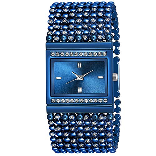 CLOUDWOOD Analogue Blue Dial Bracelet Watch for Women's & Girl's -WCL-113 (Blue) - Image 1