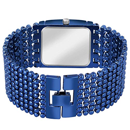 CLOUDWOOD Analogue Blue Dial Bracelet Watch for Women's & Girl's -WCL-113 (Blue) - Image 2
