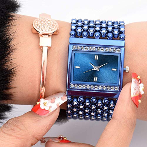 CLOUDWOOD Analogue Blue Dial Bracelet Watch for Women's & Girl's -WCL-113 (Blue) - Image 4