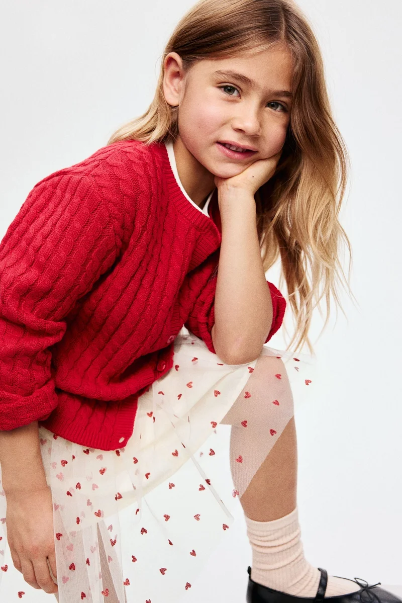 H&M Glittery tulle skirt