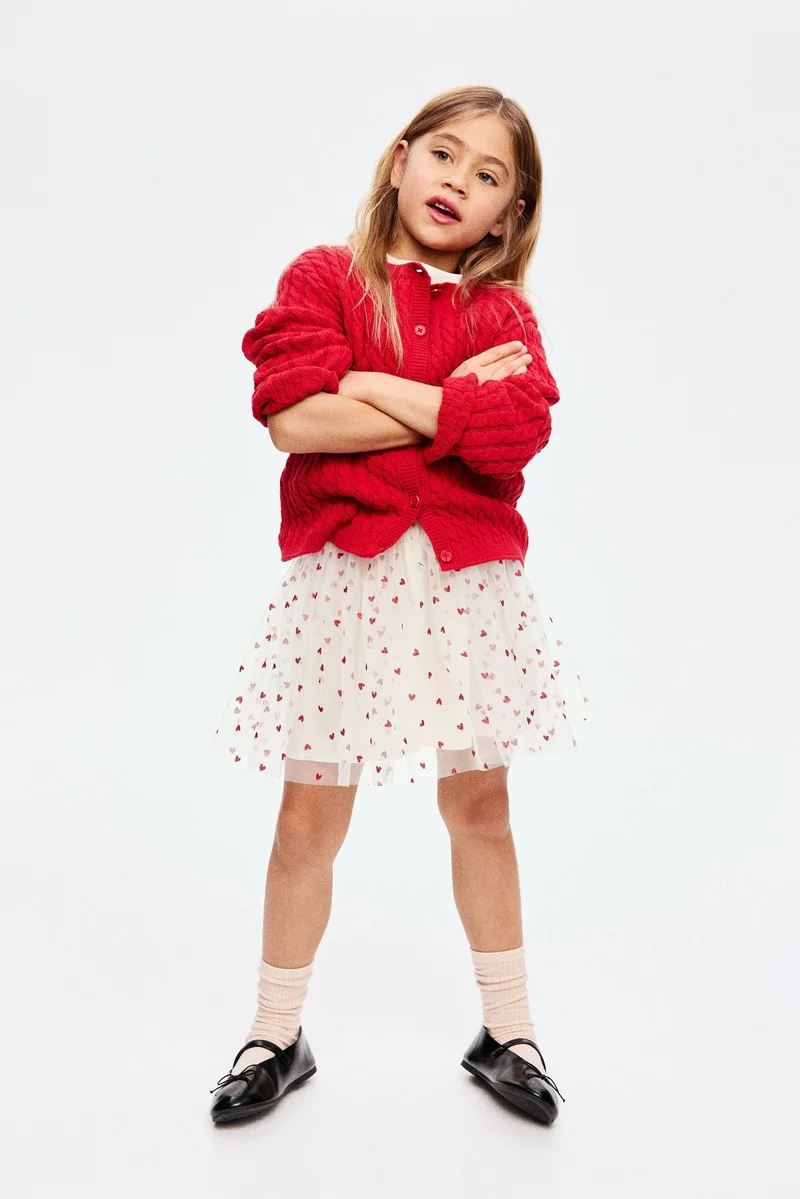 H&M Glittery tulle skirt