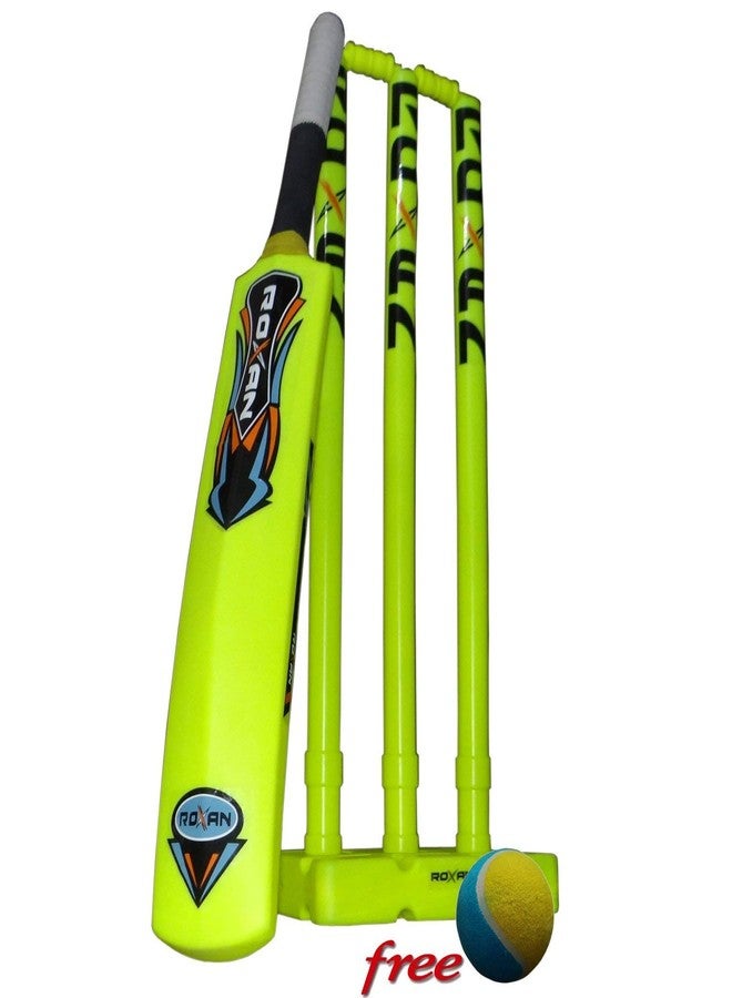 Roxan Full Stump Set for Unisex Kids | Plastic Wicket for Playing Gully Cricket Full Cricket Set | Indoor and Outdoor Playing Cricket Wicket - Image 1