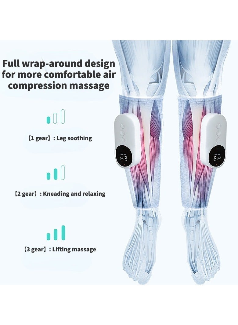 Generic 2Pcs Electric Leg Massager Leg Shaping Wireless Air Compression Heating Calf Massager with 3 Modes 3 Intensities Arm Body Circulation Muscle Relaxation Varicose Veins Physiotherapy  - Image 5