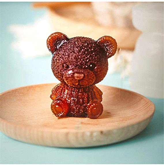 Swabs® 2 Pices - 3D Ice Cube Maker Little Teddy Bear Shape Chocolate Cake Mould Tray Ice Cream DIY Tool Whiskey Wine Cocktail Silicone Mold-Small - 2 Pices - Image 4