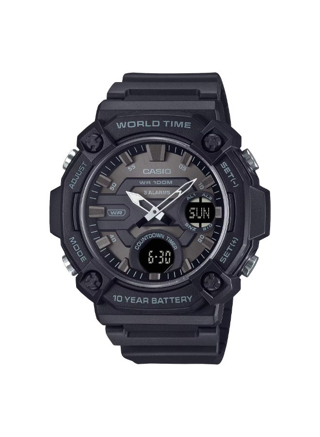 CASIO Standard Analog-Digital Combination AEQ-120W-1B Men's Watch - Image 2