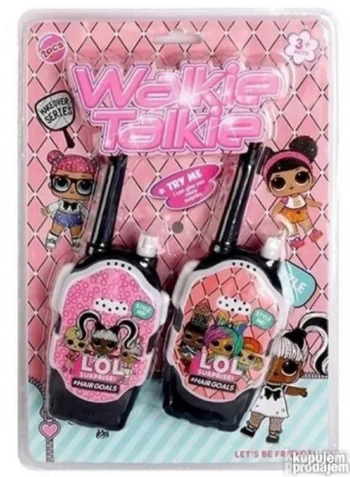 جهاز اتصال لاسلكي عالي الجودة من Surprise LOL للأطفال، مجموعة من قطعتين - متعدد الألوان