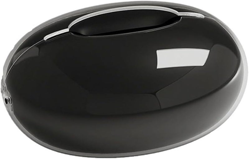 Black Double Layer Creative Desktop Tissue Box Household Art Living Room Tea Table Water Drop Paper Box - Image 1