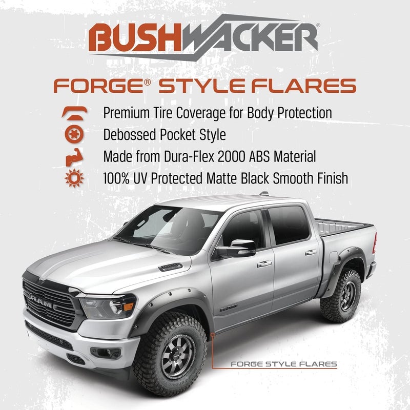 Bushwacker Forge Fender Flares 4pc Set for 2009-2014 Ford F-150 - Image 2