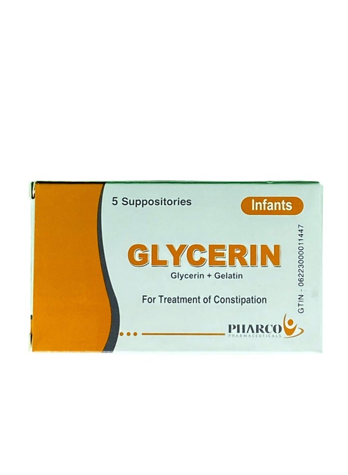 Glycerin Infant Suppositories 5's