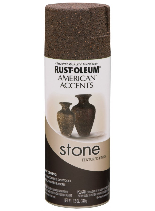 Rust-Oleum 238324 Stone Creations Spray, 12 oz, Mineral Brown - Image 2