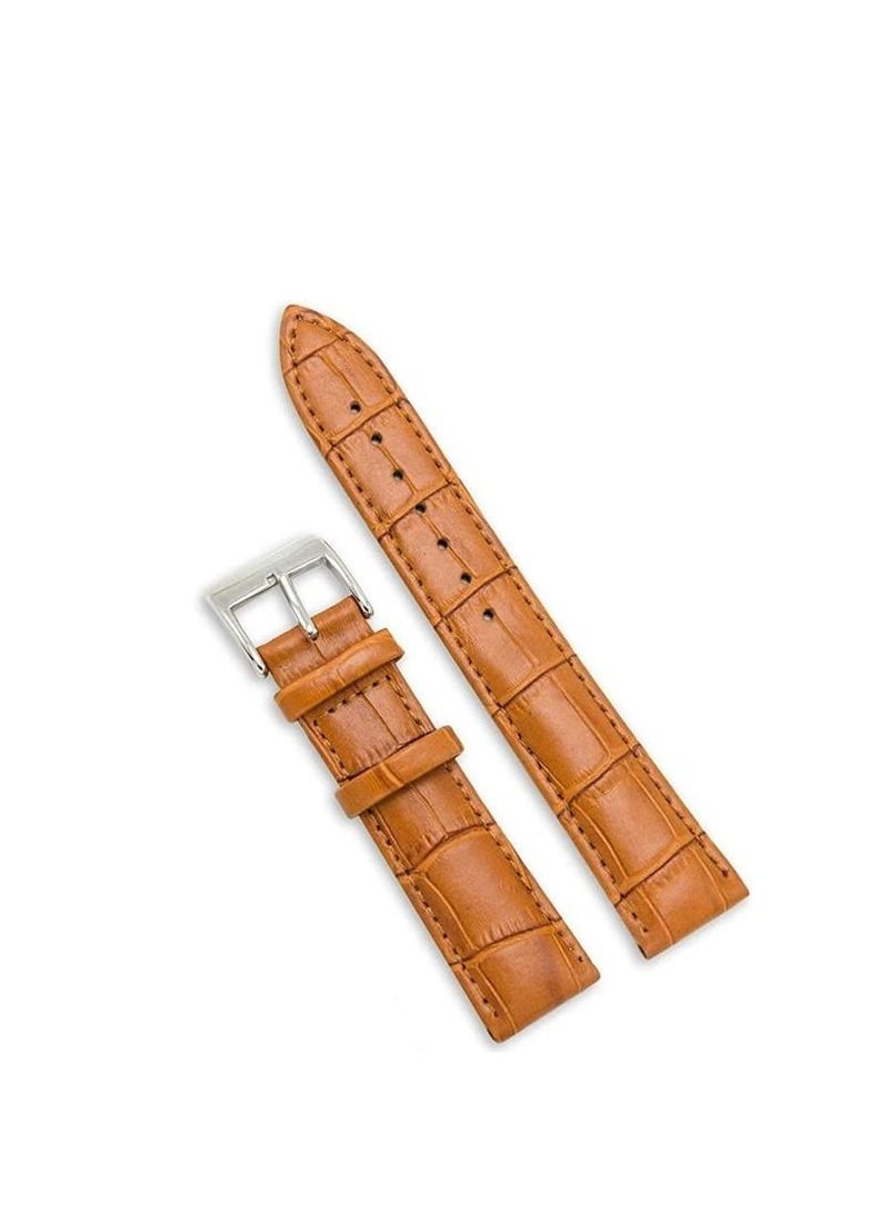 Watch Textured Leather 22mm Strap Compatible with Galaxy Watch 3 45mm/Galaxy 46mm/Gear S3 Frontier,Classic/Amazfit Pace/Huawei GT2 46mm/Honor Magic Watch 2(46mm) Camel - Image 2